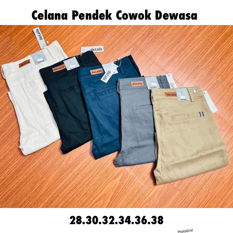 celana pendek laki-laki dewasa detaloo