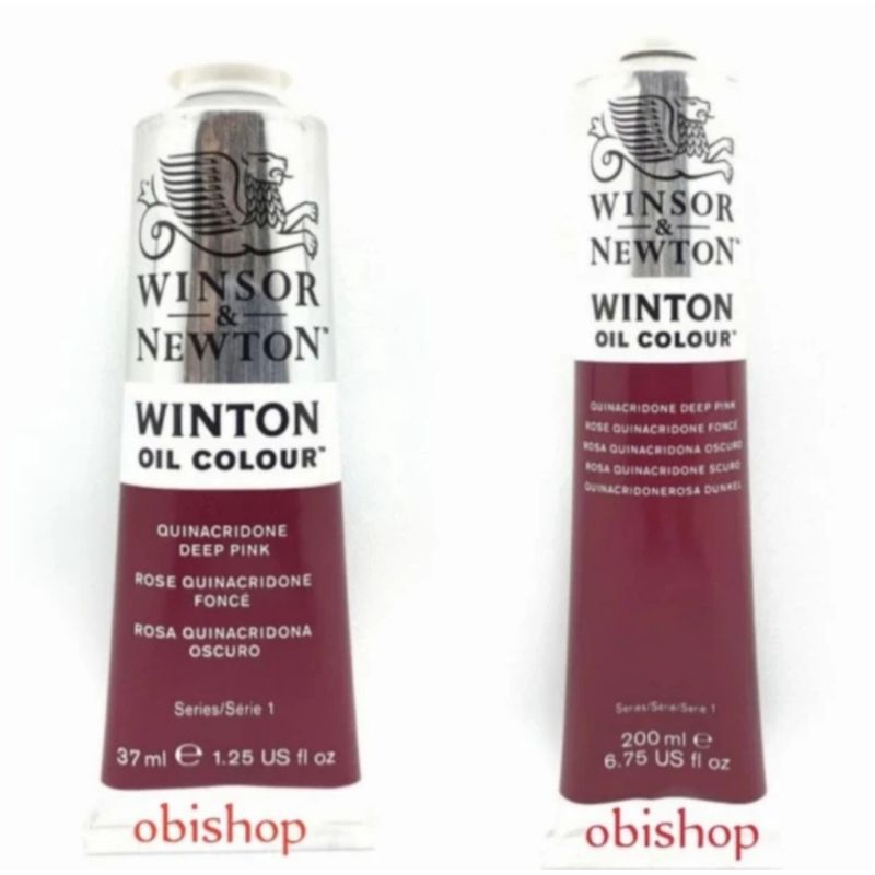 

Cat Minyak Winton Oil Colour 200ml / 37ml Quinacridone Deep Pink Winsor & Newton