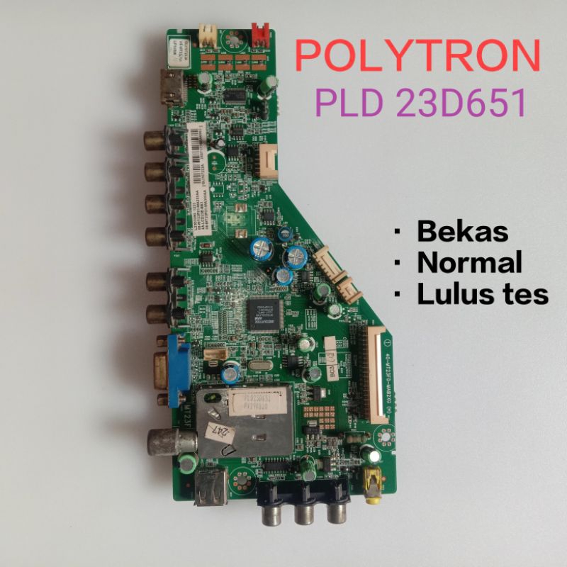 MB Mainboard Polytron PLD 23D651 - MB TV Polytron PLD 23D651