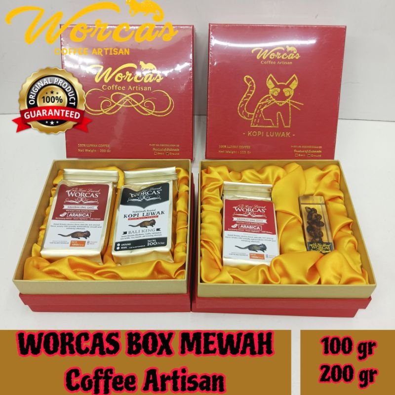 

Worcas Kopi Luwak, Luxury Box Merah, Kopi Luwak Worcas Asli Indonesia