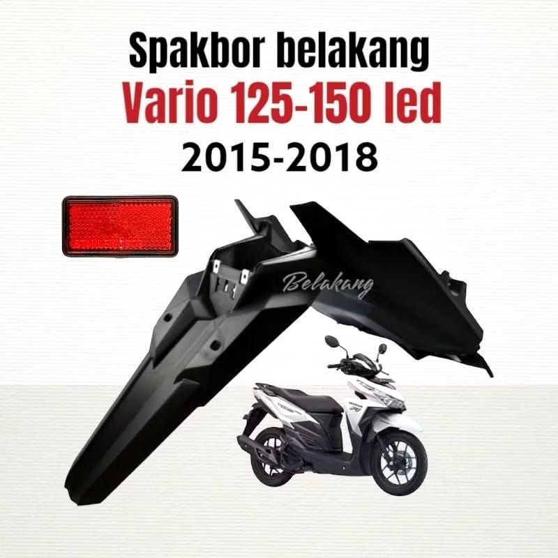 Spakbor Belakang Dan Mata Kucing Vario 125 150 Led Esp Tahun 2015 - 2017