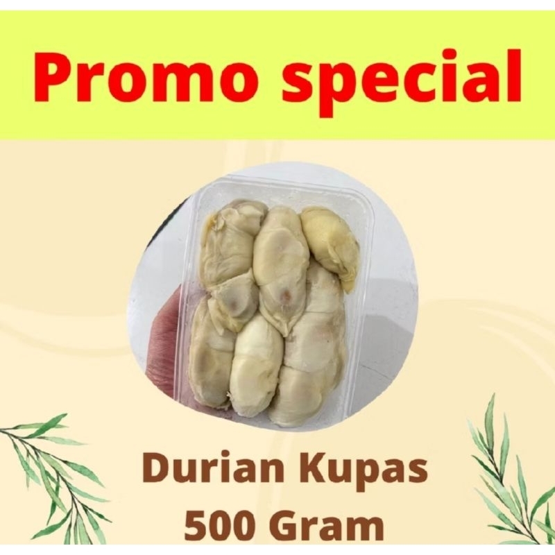 

Durian lokal kupas segar lokal Sumatra 500 gr