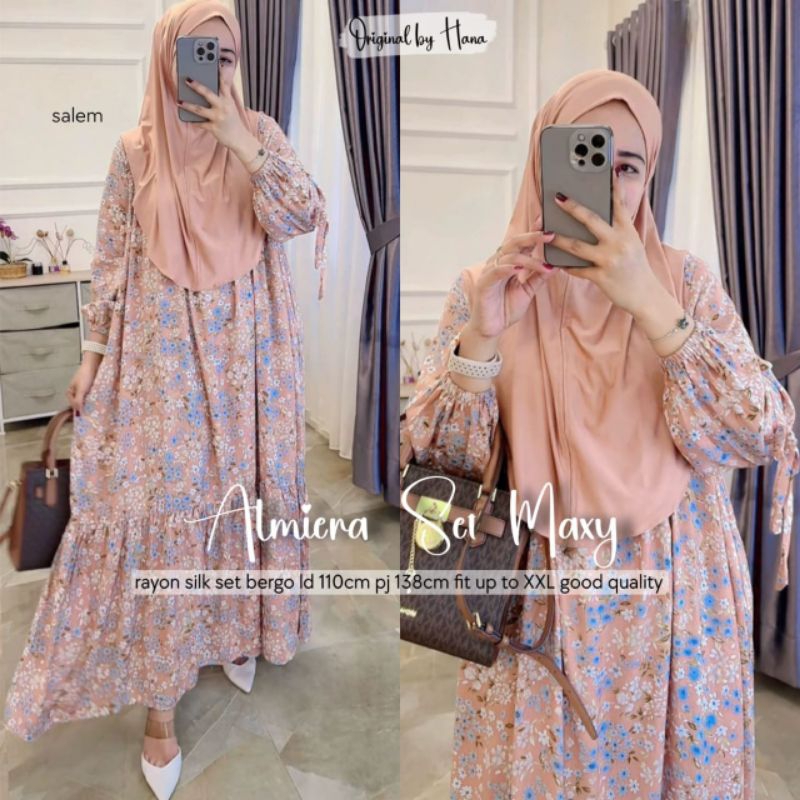 ALMEIRA SET MAXY // GAMIS SYAR'I // ORI HANA // SET SYAR'I