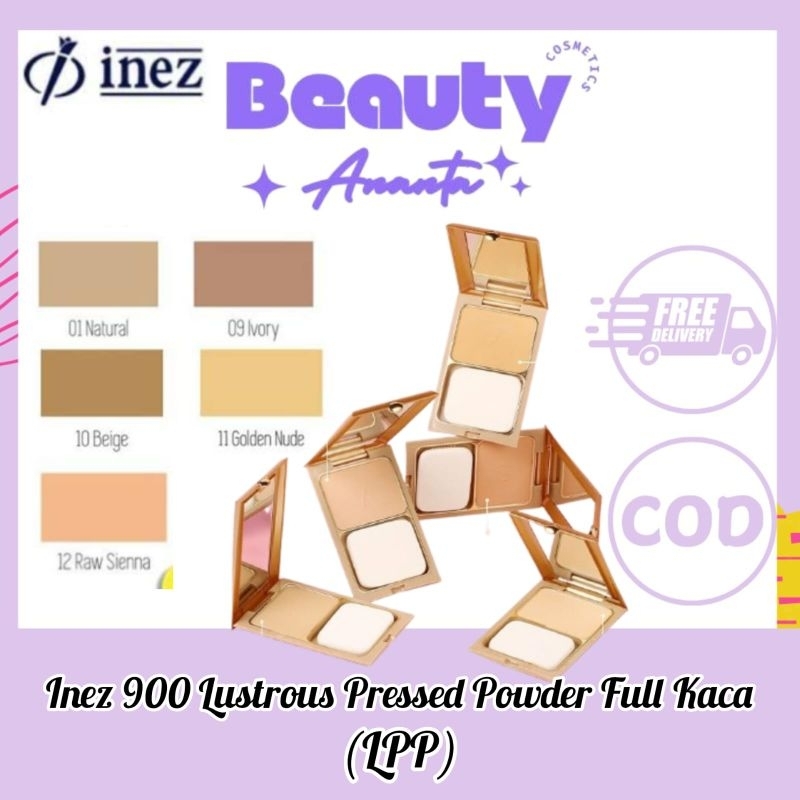 🩵ANANTA🩵INEZ BEDAK LUSTROUS PRESSED POWDERY/ BEDAK LPP INEZ/ BEDAK GOLD INEZ FULL KACA