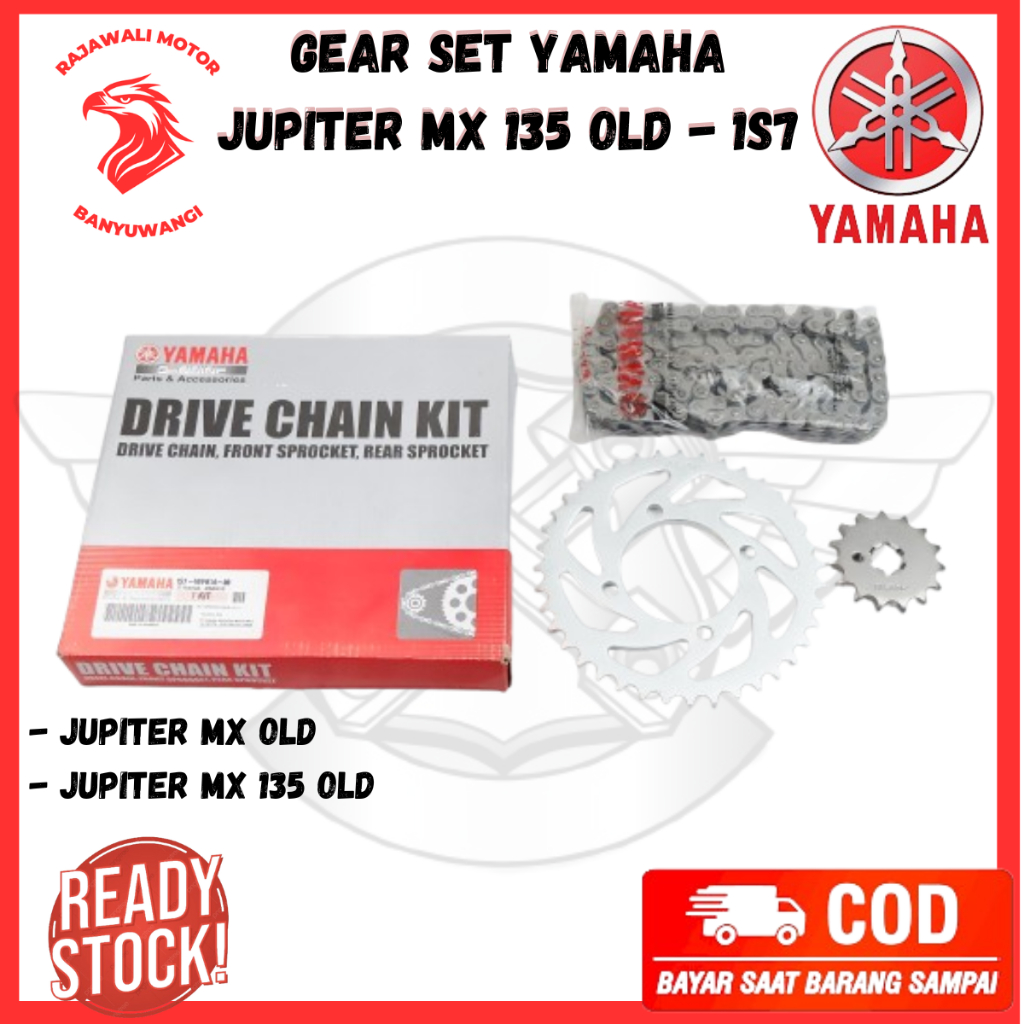 Gear set Jupiter MX Old Ori / GearSet 1S7 Yamaha Jupiter MX 135 Old Kode 1S7-WF01A-00