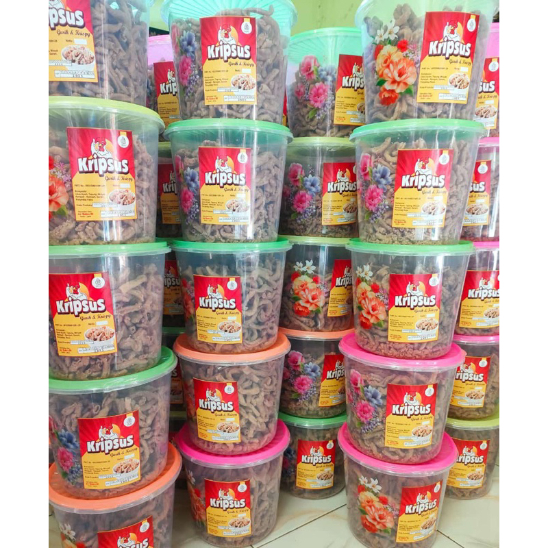 

Kripsus ayam enak renyah gurih free toples 5liter/camilan enak/camilanrenyah/camilan murah