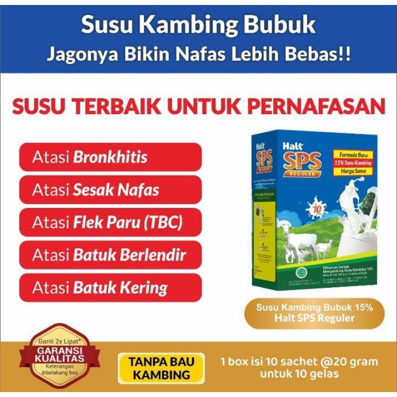 

SUSU KAMBING ETAWA SPS 10 SACHET BPOM 200 GRAM