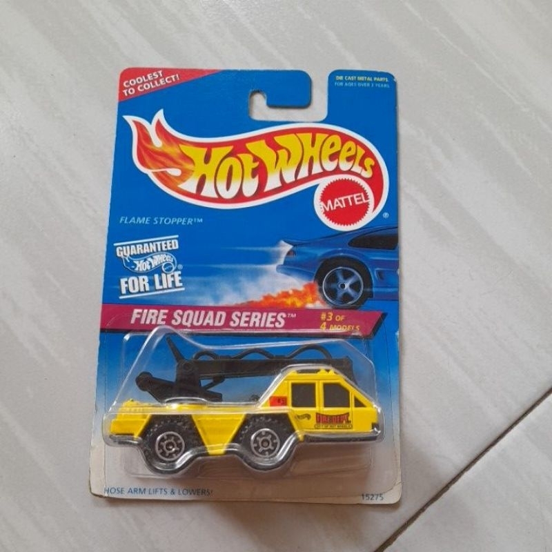 hotwheels blue card flame stopper