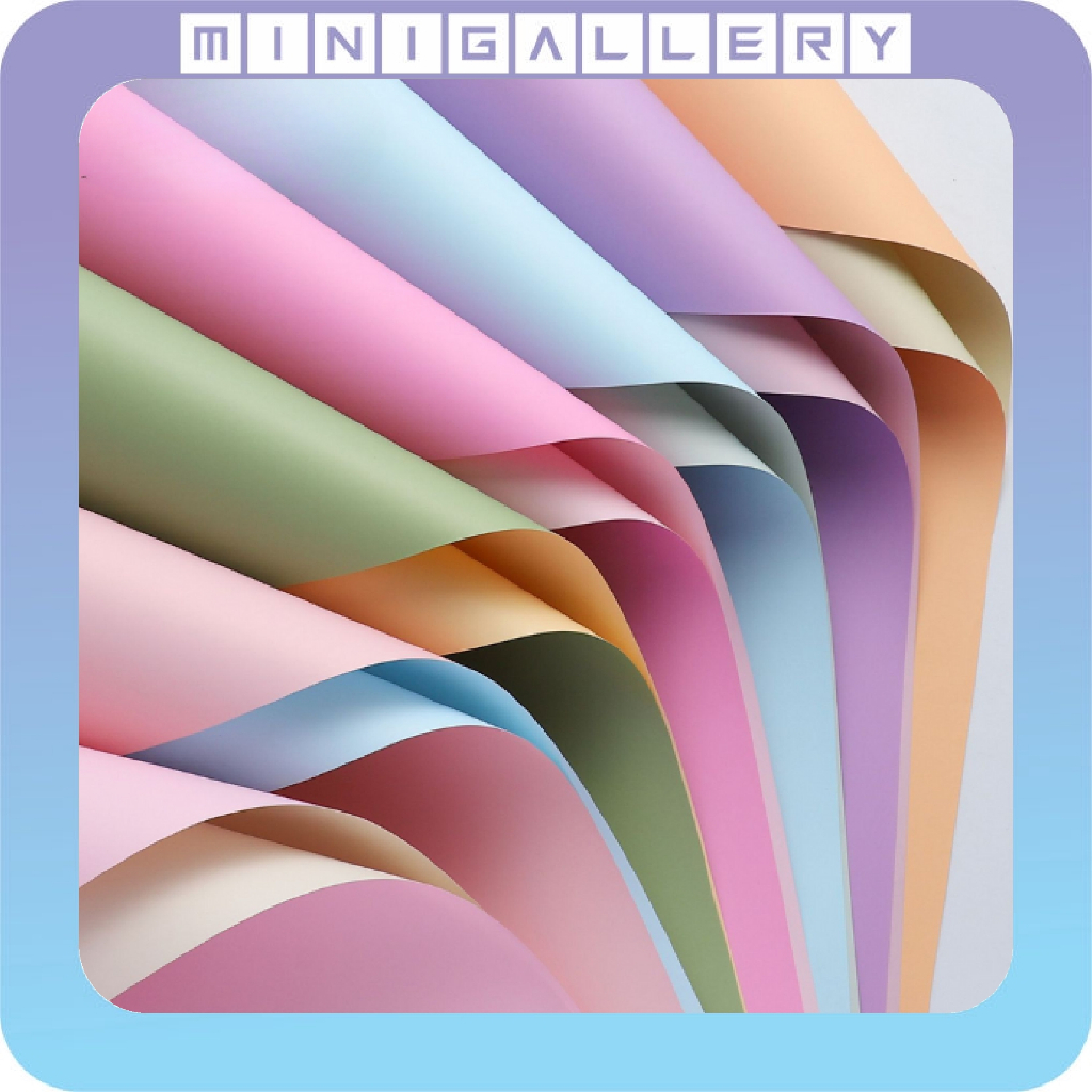 

Flower Wrapping Paper Bicolor Kertas Buket Bunga Dua Warna Cellophane Florist Kertas Kado Ecer KB6200