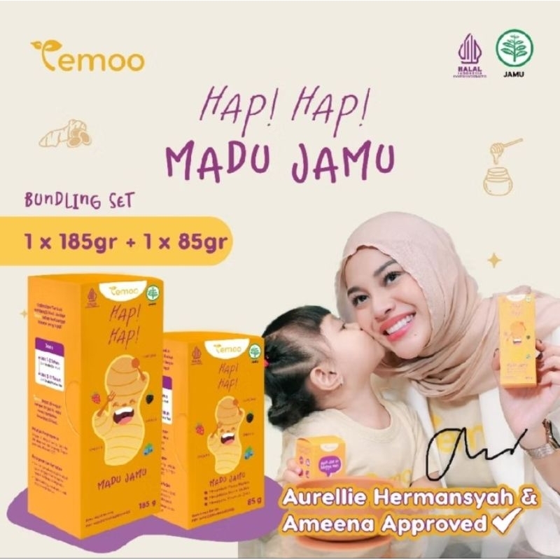 

Temoo Madu Jamu Bundling Set 185gr + 85gr Gratis sendok takar