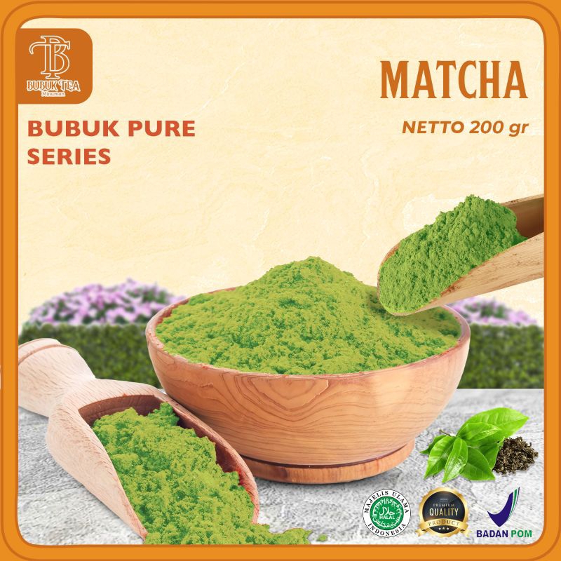 

BUBUK MATCHA PURE 200GRAM PREMIUM JEPANG - BUBUK TEH