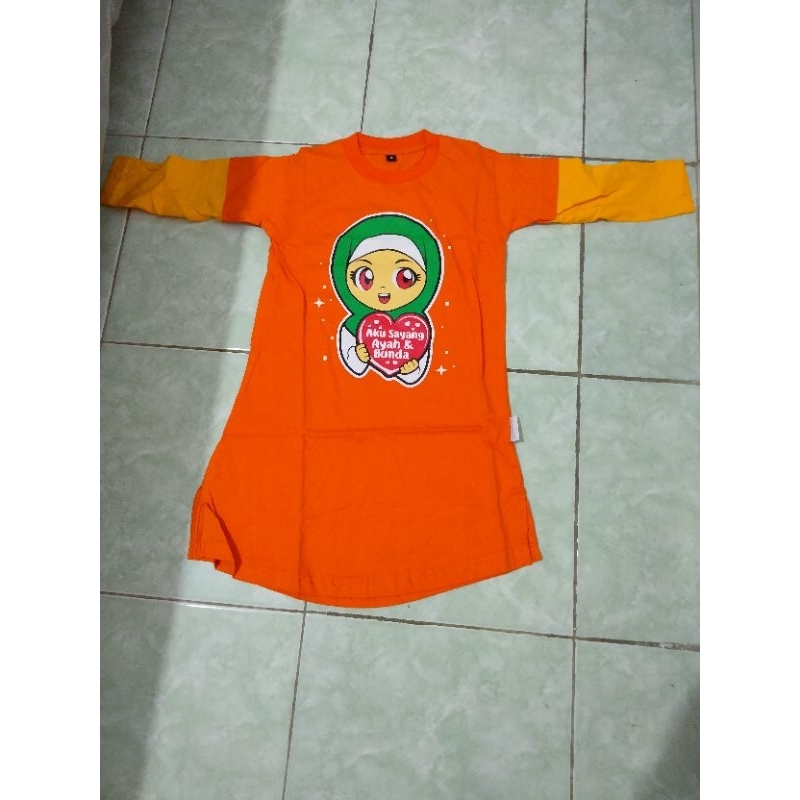 Kaos muslimah anak