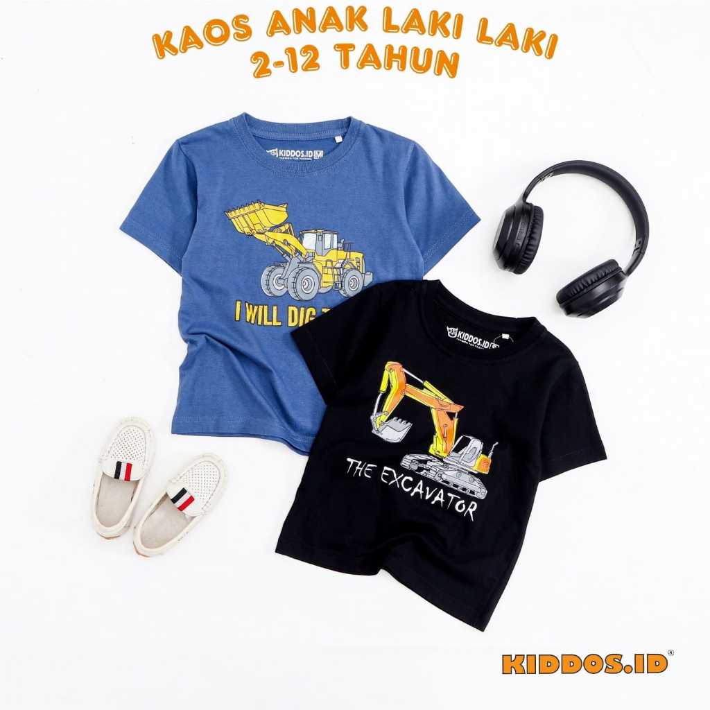 Baju Anak / Kaos Anak Laki Laki THE EXCAVATOR KIDDOS.ID