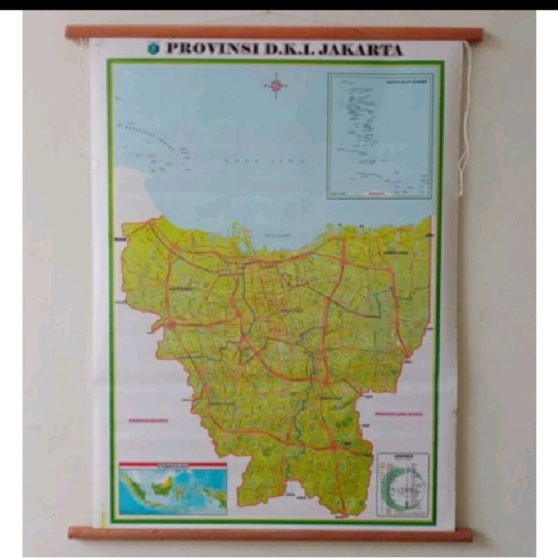 

Peta Bingkai Provinsi DKI Jakarta Ukuran Besar 175 x 120cm