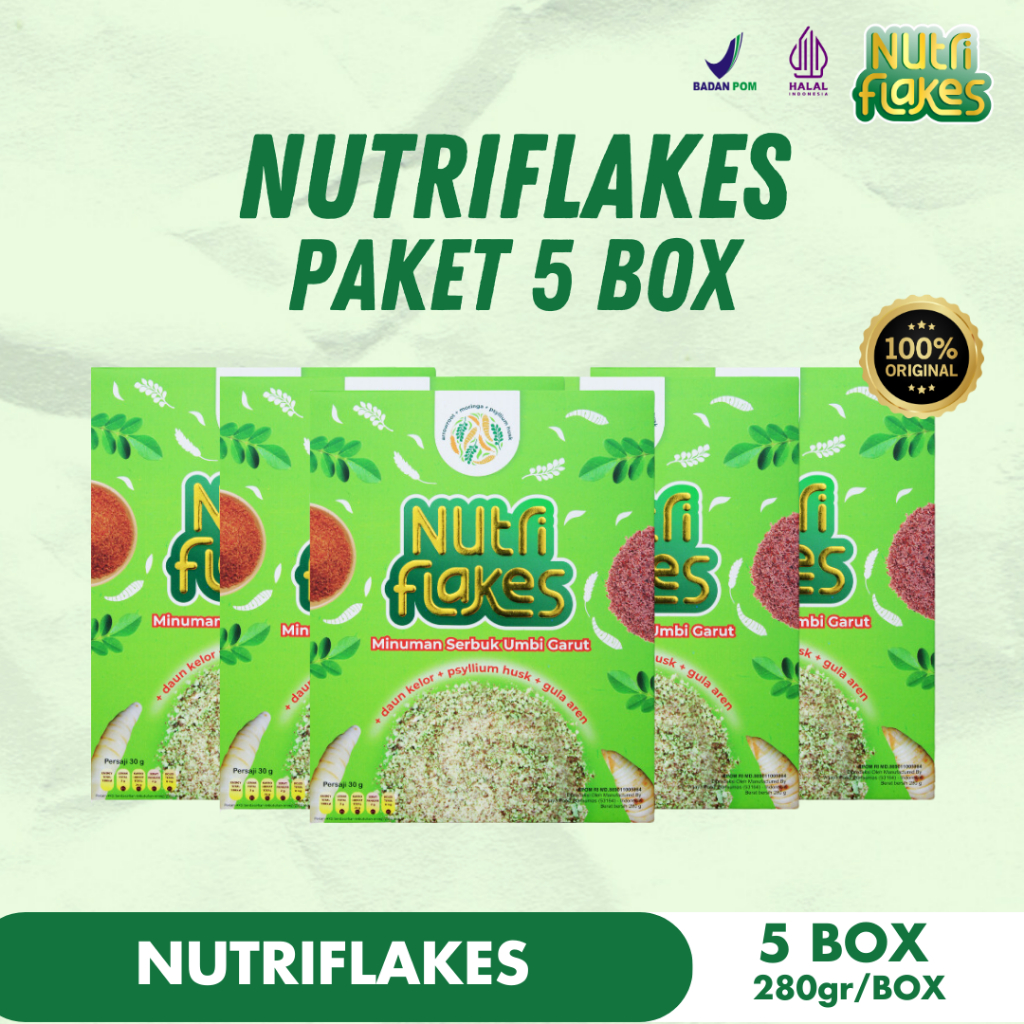 

Nutriflakes Mengatasi Asam lambung dan Maag 5 BOX