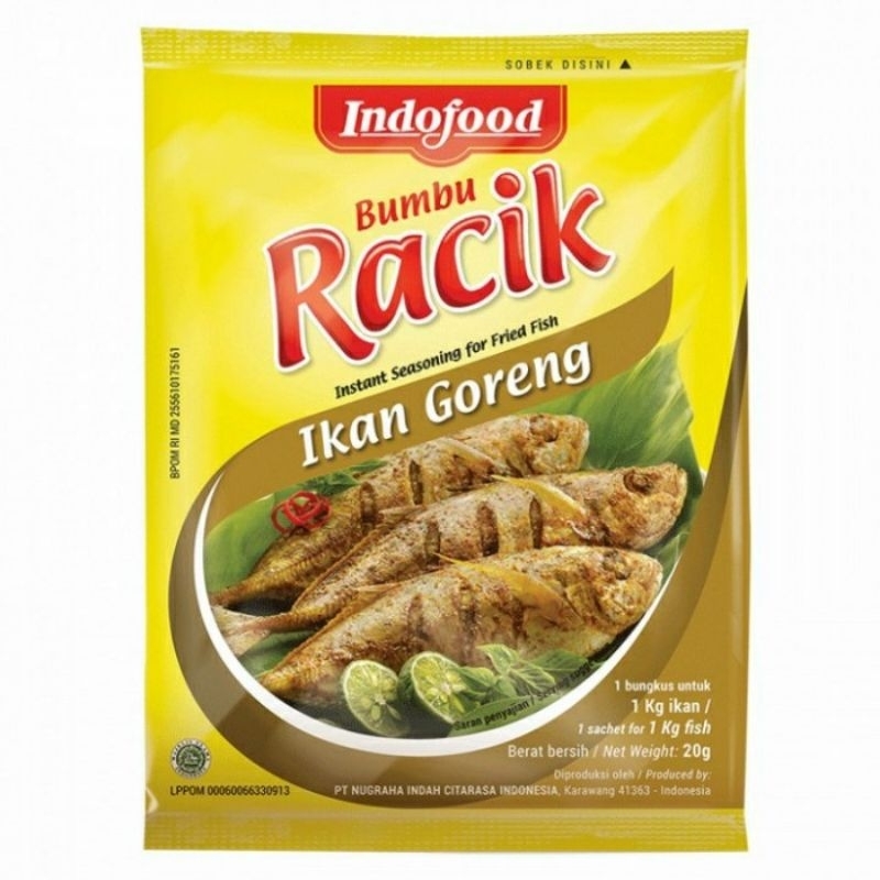 

Indofood Bumbu Racik Ikan Goreng 1 renceng