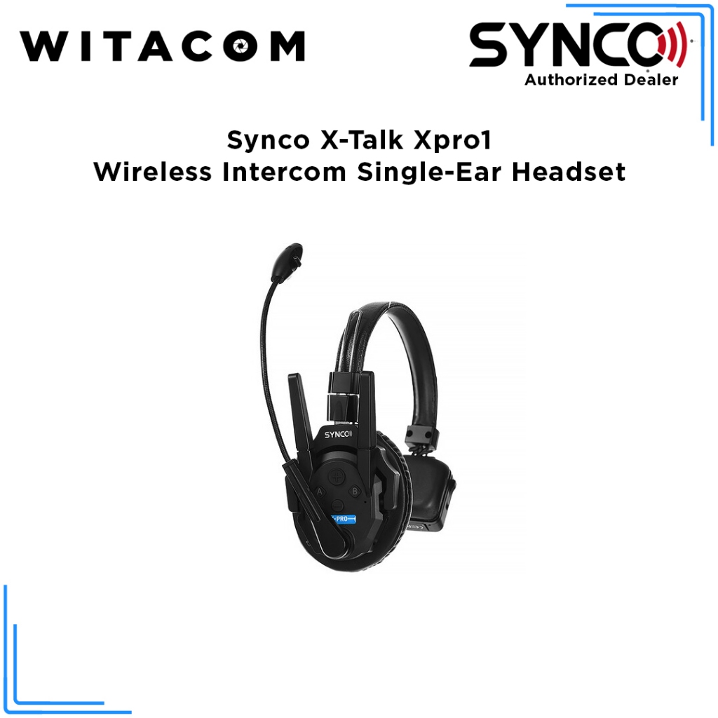 Synco Xtalk XPro 1 Wireless Intercom Master/Remote Headset (2.4 GHz)