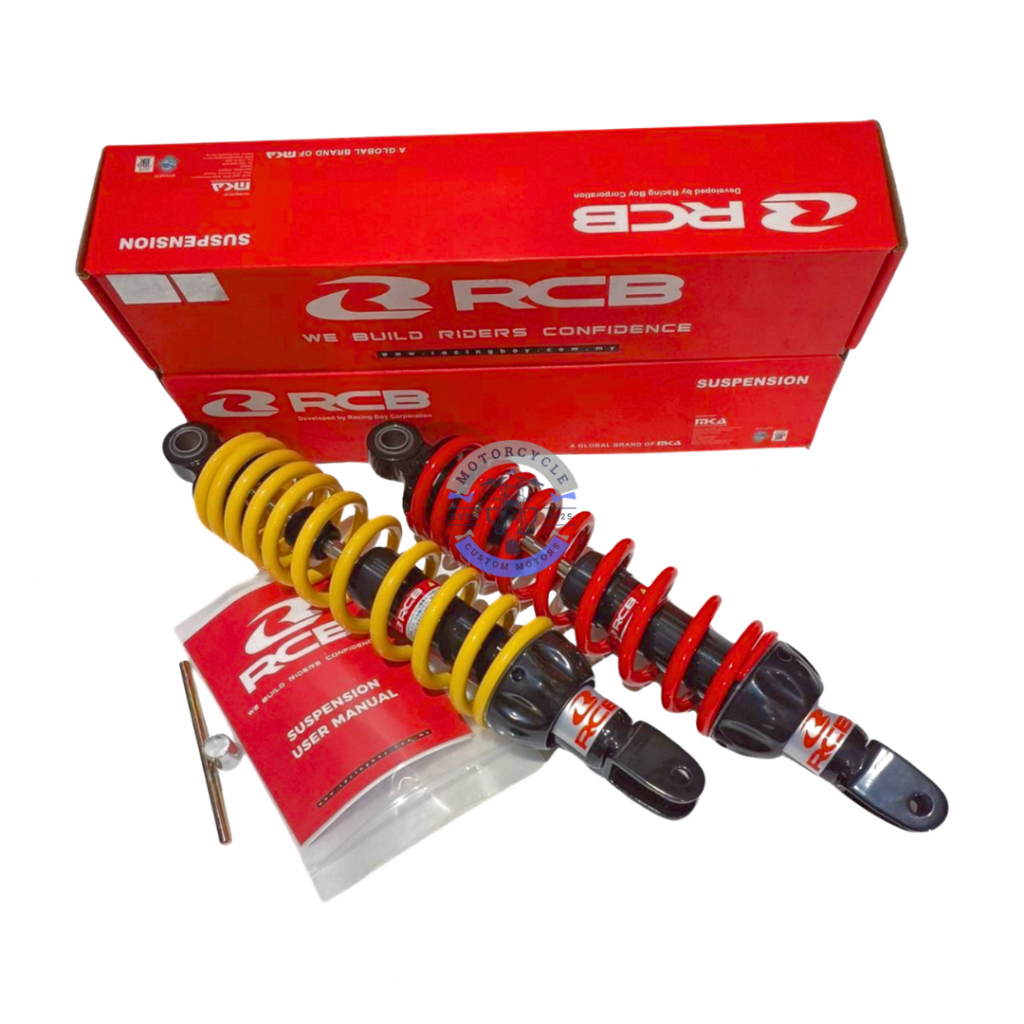 SHOCK BREAKER BELAKANG RCB VARIO 330MM MIO 305MM - MONOSHOCK RCB EGOS/SKYDRIVE A2 SERIES (BK)