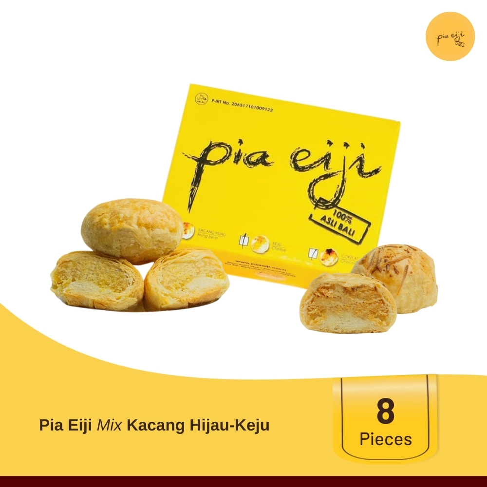 

PIA EIJI - Mix Kacang Hijau Keju - 1 Box Isi 8 Pcs