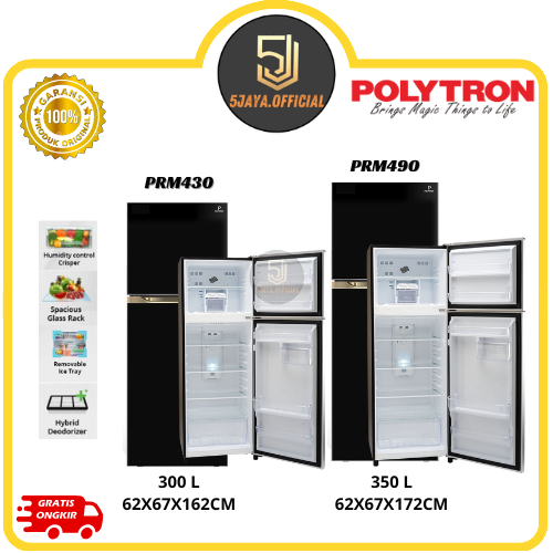 Kulkas Polytron 2 Pintu - PRM430/PRM490 / PRM495X / PRM431X Polytron