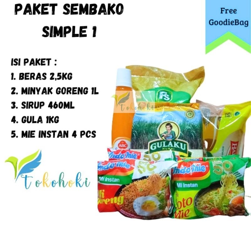 

PAKET SEMBAKO SIMPLE 1
