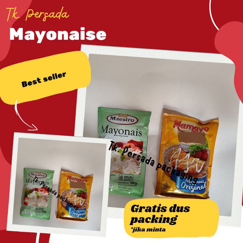 

Mayonais Maestro 100 gr - Mayonais Mamayo 100 gr - Mayonais kemasan kecil