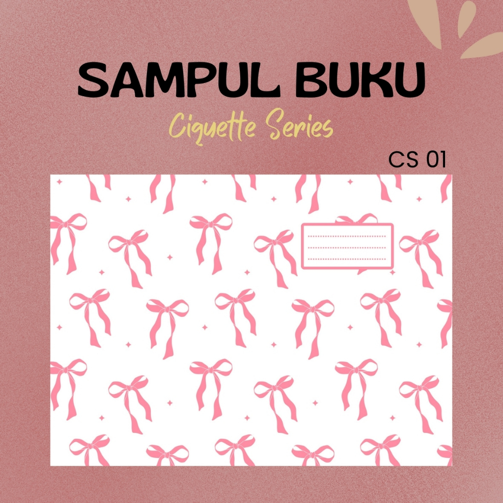 

(5 PCS) SAMPUL BUKU MOTIF AESTHETIC LUCU RIBBON CIQUETTE | SAMPUL SIDU BIGBOSS