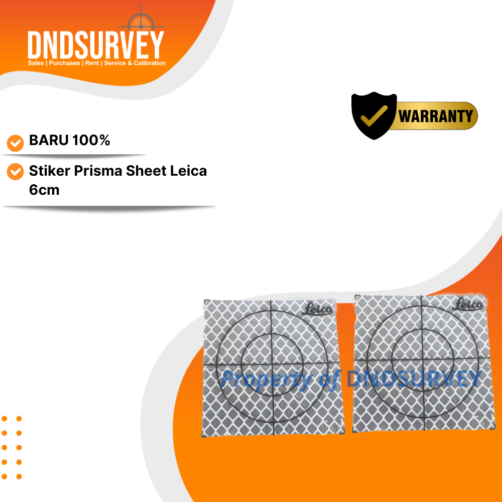 Sticker Sheet Target Prisma 6 cm Total Station