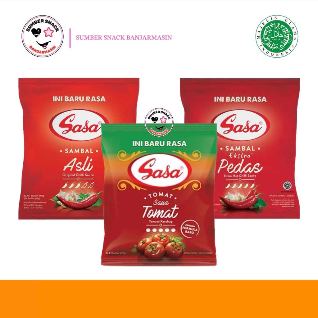 

Sasa Saus Sachet (24 Sachet) (192g) (3 Varian)