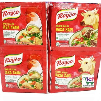 

Royco Ayam Sapi 8gr 1 Renteng isi 12 Sachet