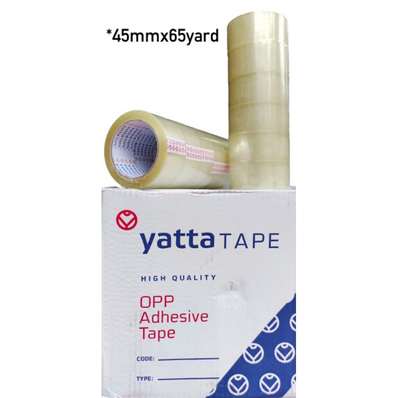 

Lakban Perekat Bening 45mmx65yard Yatta Tape