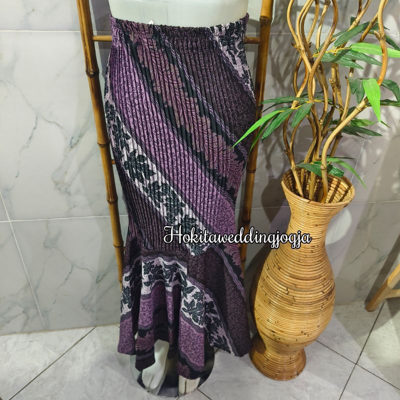 Rok Batik Model Duyung Plisket Allsize