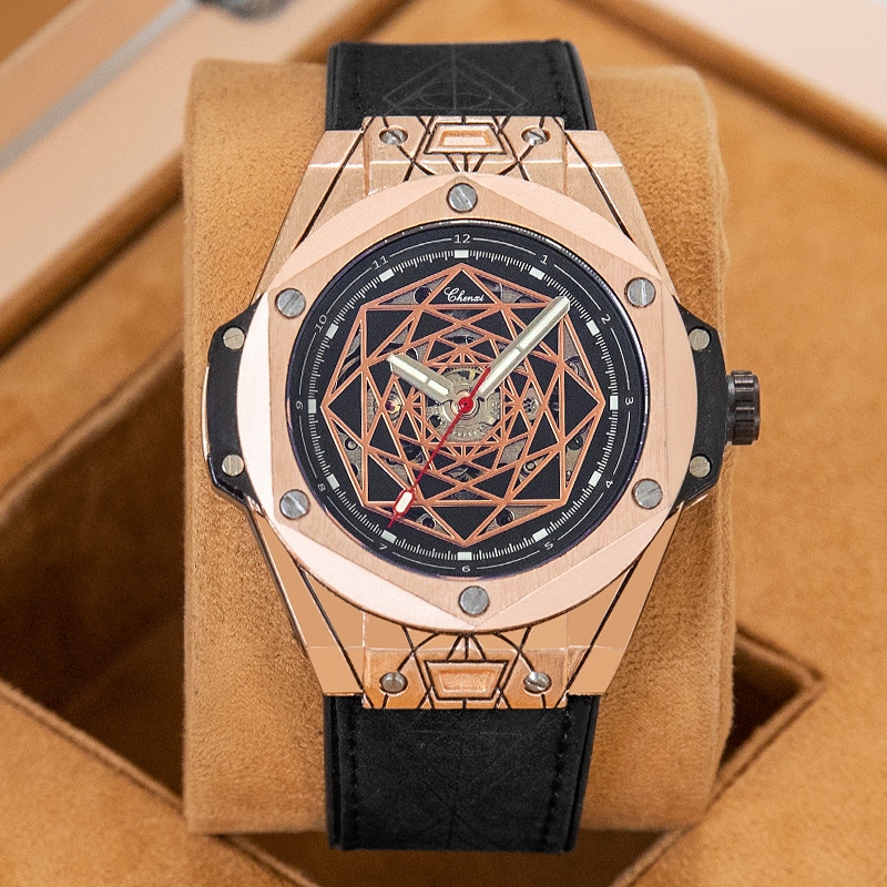 Jam Tangan Pria Anti Air CHENXI 8849B otomatis tahan air Analog rantai Arloji automatic Pria Terbaru