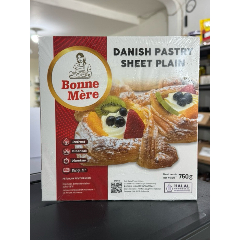 BONNE MERE DANISH Pastry sheet 750gr - INSTANT ONLY