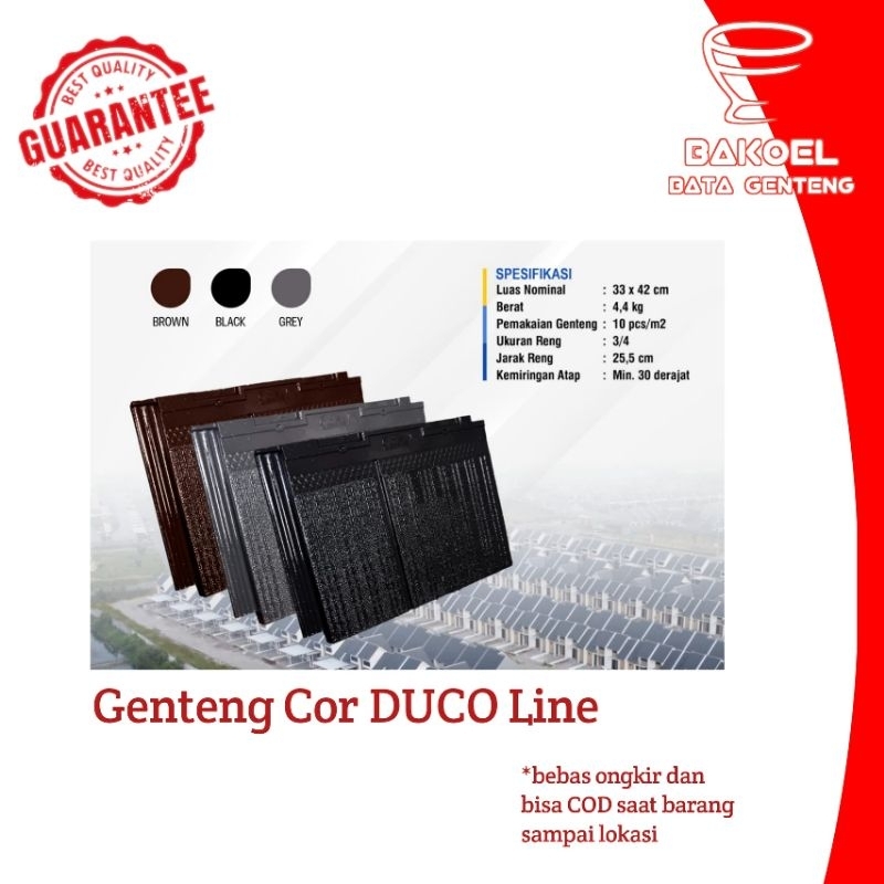 Genteng Beton/Cor Duco Line | Ready stock & Free ongkir