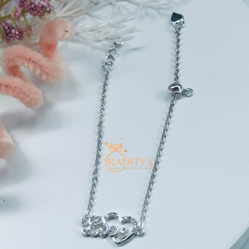 Gelang serut perak 925 asli anti karat dan luntur lapis emas