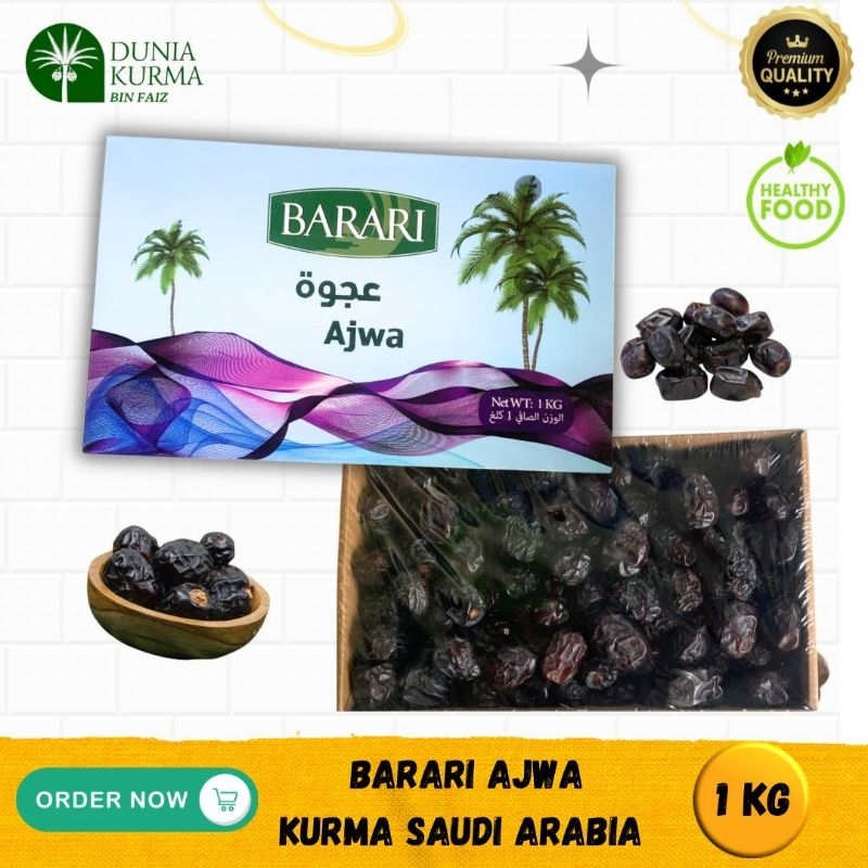 

Kurma Barari Ajwa 1 Kg Saudi Arabia