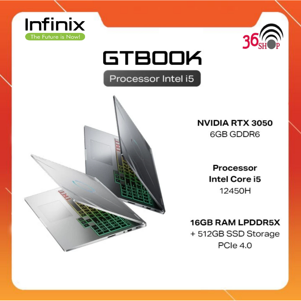 Infinix GT Book - Intel Core i9-13900H - Nvidia RTX 4060 8GB GDDR6 - RAM 16GB - SSD 512GB - 16 inch 