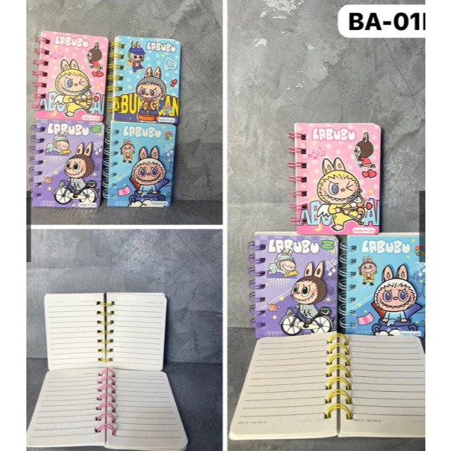

NoteBook Labubu Mini Lucu A7 Buku Tulis Anak Catatan Buku Catatan Spiral Labubu