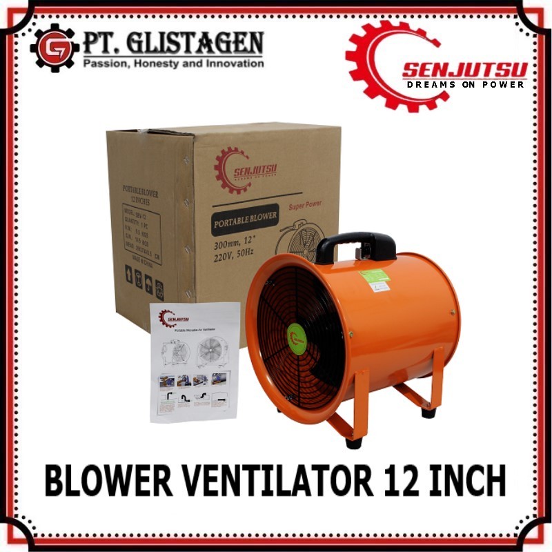Mesin Blower Ventilator Portable 12" Inch Exhaust Fan 12 inch SENJUTSU