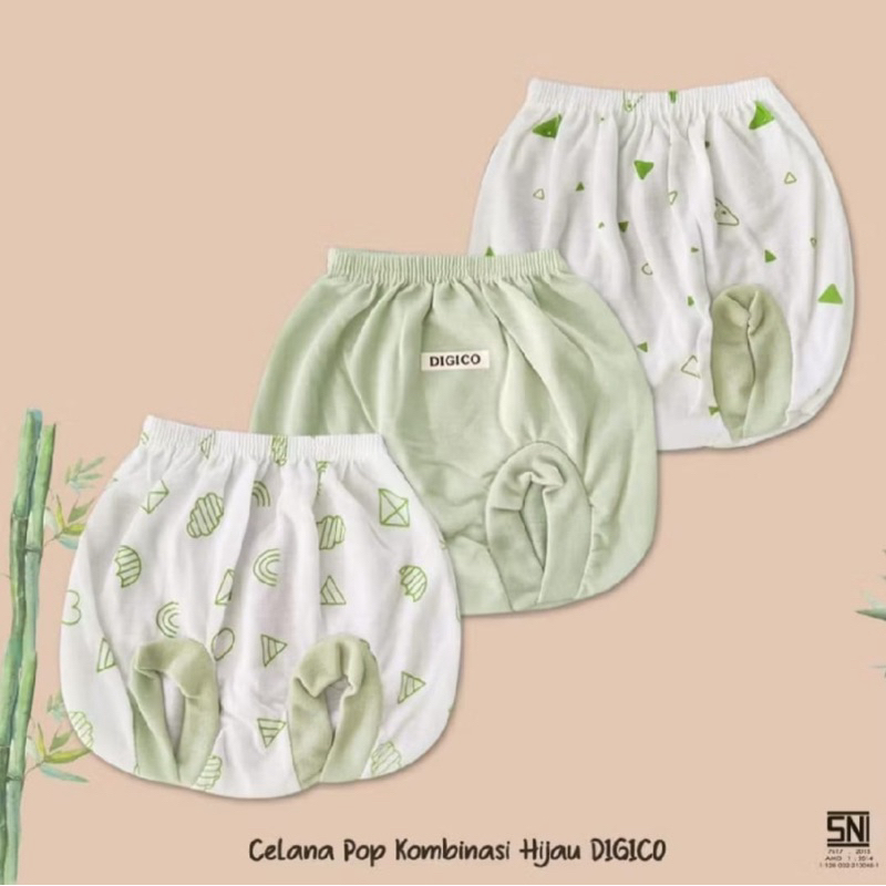 12 pcs Celana kodok bayi Newborn merek Digico