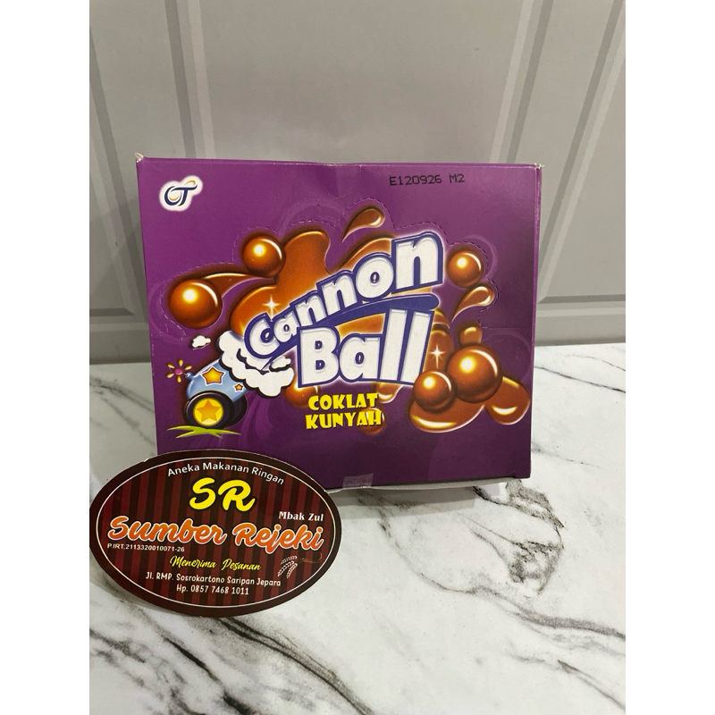 

COKLAT KUNYAH CANNON BALL ISI 24pcs