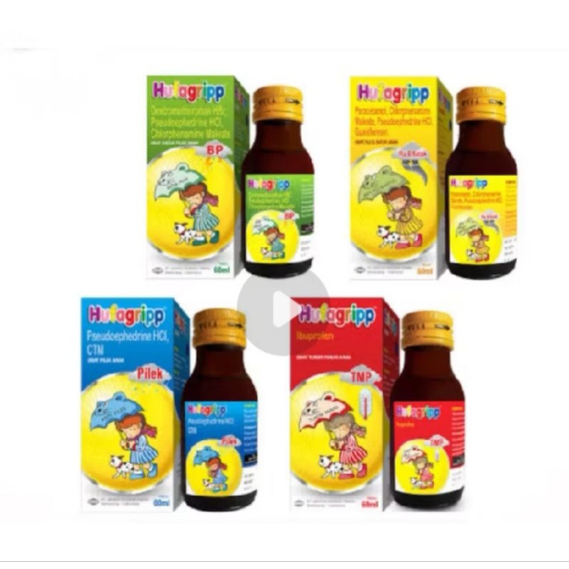 Hufagrip 60ml obat batuk pilek dan turun panas anak