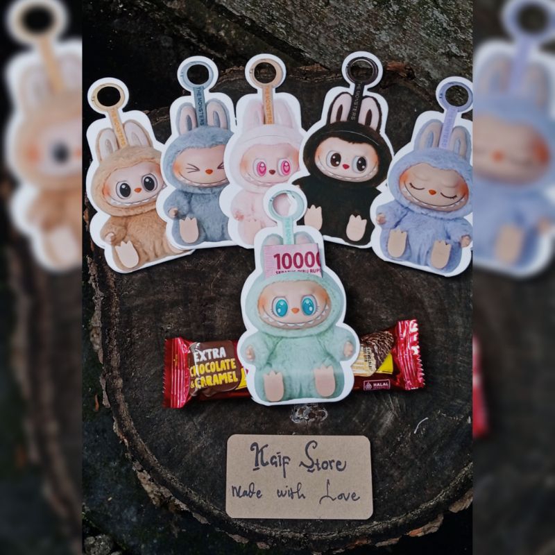 

Amplop labubu 3D /Amplop lebaran unik /Amplop lebaran terbaru