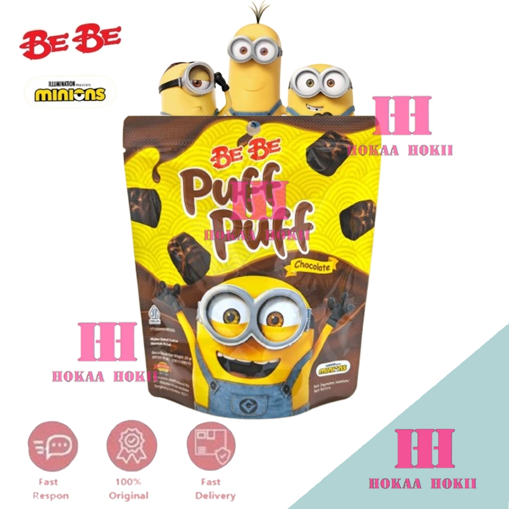 

BeBe Puff Puff Minions Chocolate Corn Puff 25gr