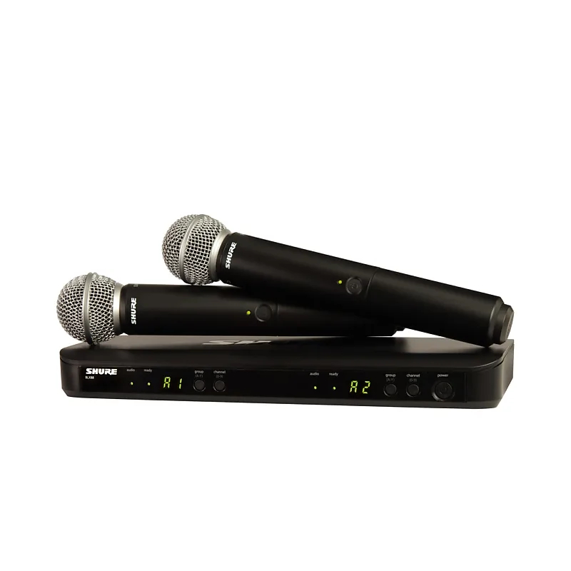 Mic Wireless Shure BLX288/SM58 SHURE BLX 288 SM 58 SHURE BLX288 SM 58 ORIGINAL SHURE DUAL MIC