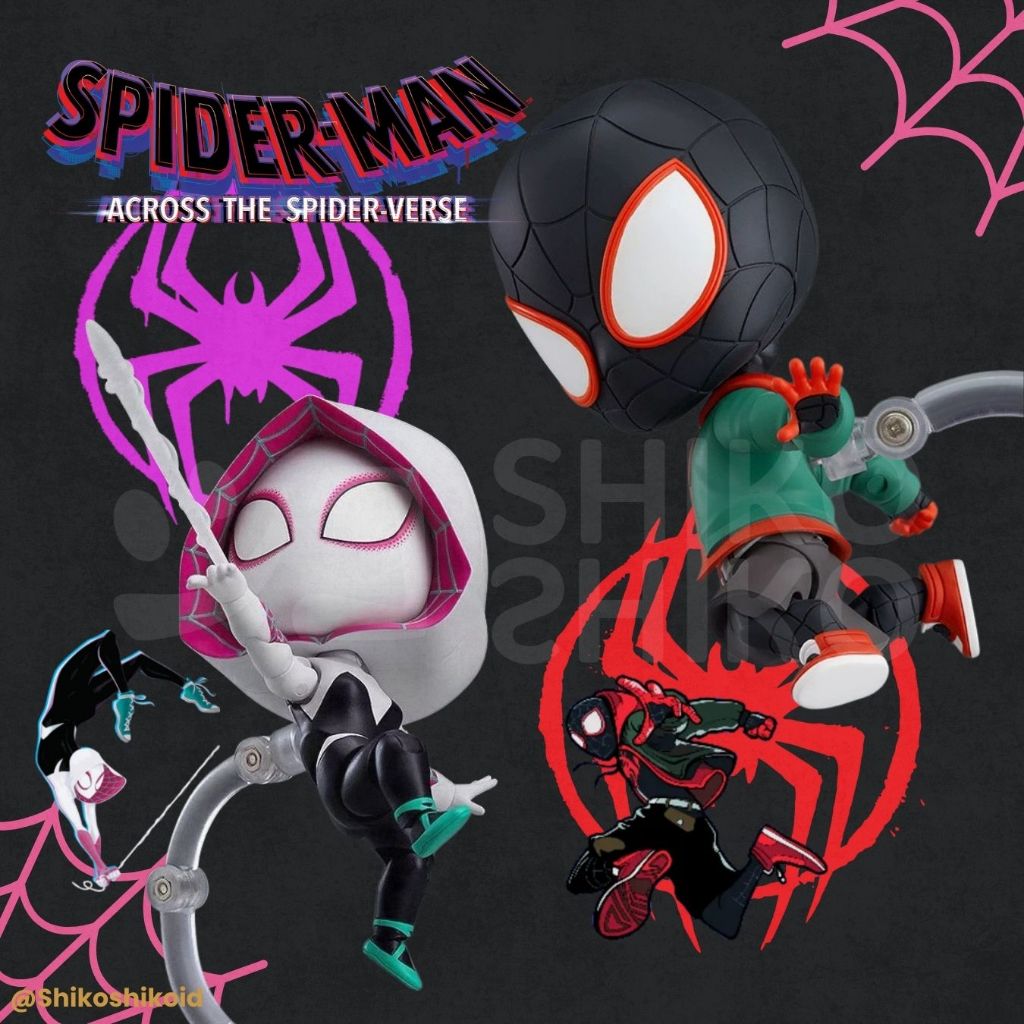 FGCsm Figure Spider man Action Figure Nendoroid Into the Spider-Verse Miles Morales Gwen Stacy HQ