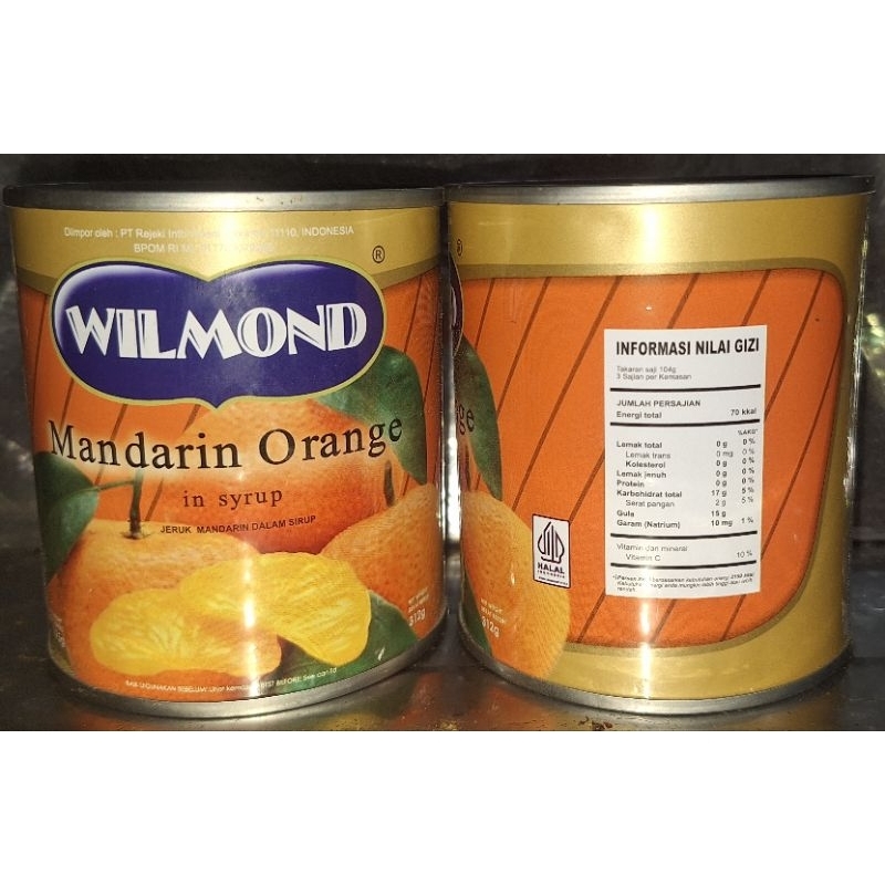 

wilmond Mandarin orange in Syrup (jeruk Mandarin dalam sirup) 312g