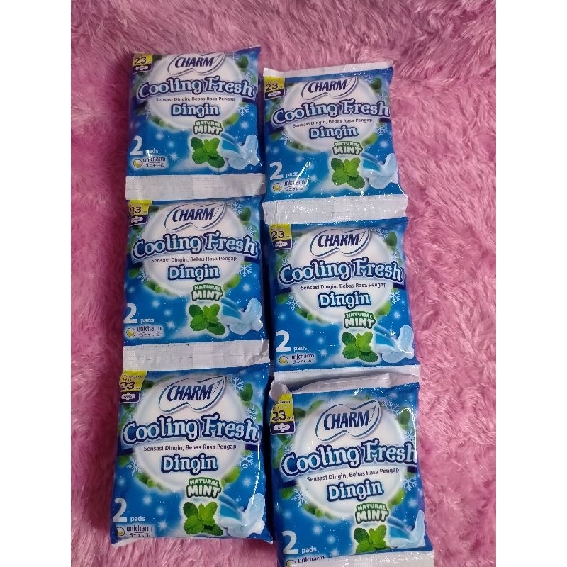 2 renceng atau 12sashet Charm cooling fresh wing per sachet isi 2pcs pembalut jadi total yg di dapat