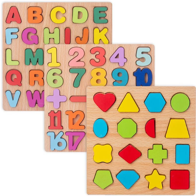 Mainan puzzle Geometry Edukasi Anak Puzzle Kayu COD